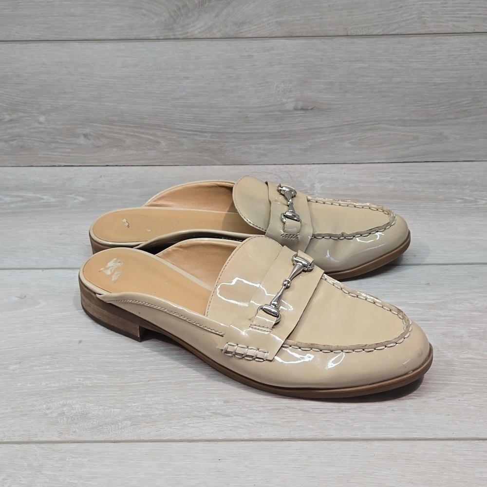 Franco Sarto Anthropologie Women Bellamy Loafer Slip on mule shoes sz 8M